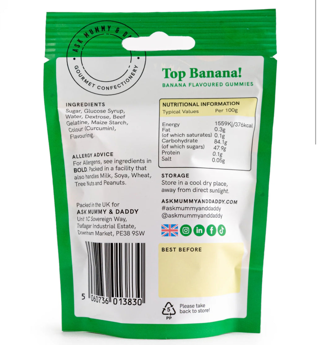 Top Banana Foam Sweets