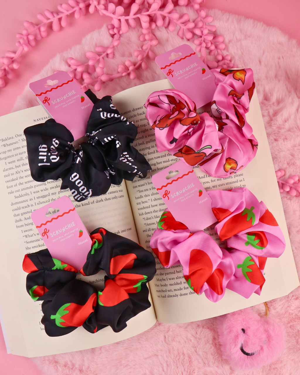 Spicy Books Scrunchie for Romance Readers 