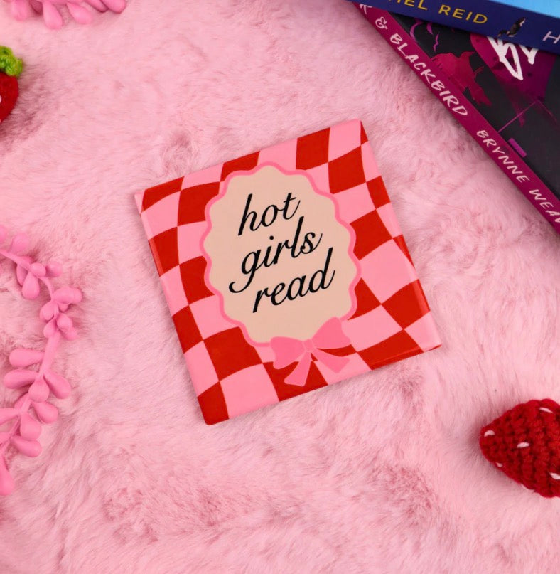Hot Girls Read Coaster