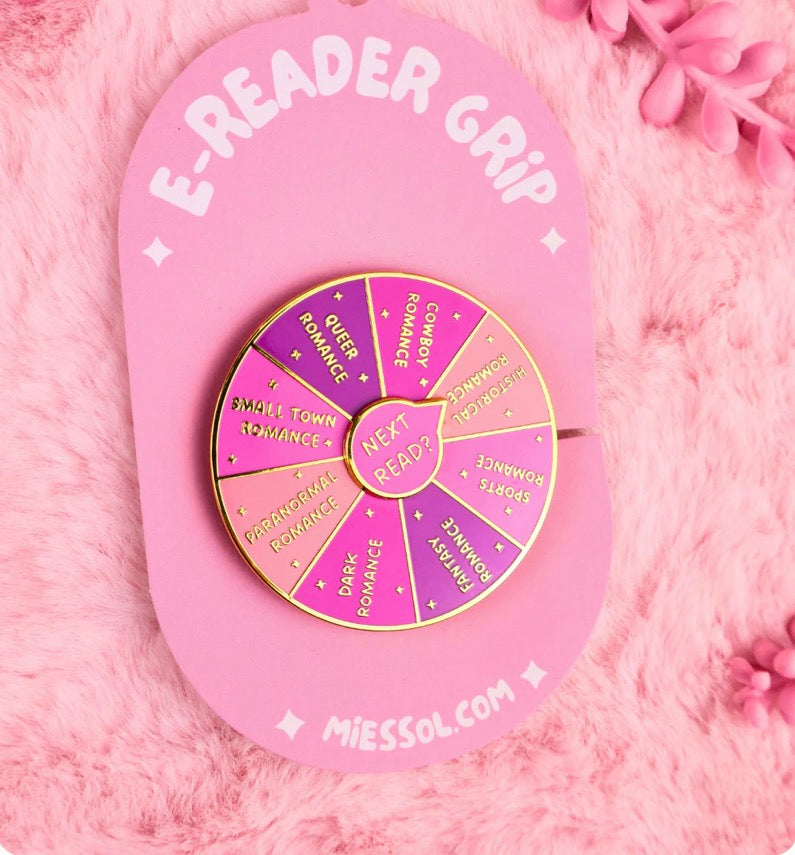 Wheel of Romance Books MagSafe Enamel E-Reader Grip