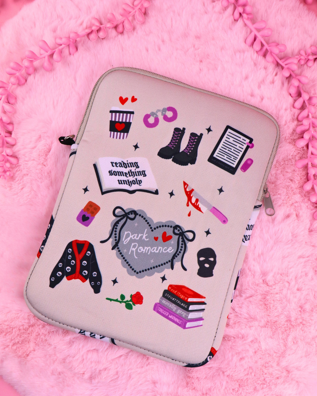 Dark Romance E-reader/Book Sleeve for Book Lovers
